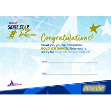 Skate UK Skate Stars Ice Dance Certificate - Gold